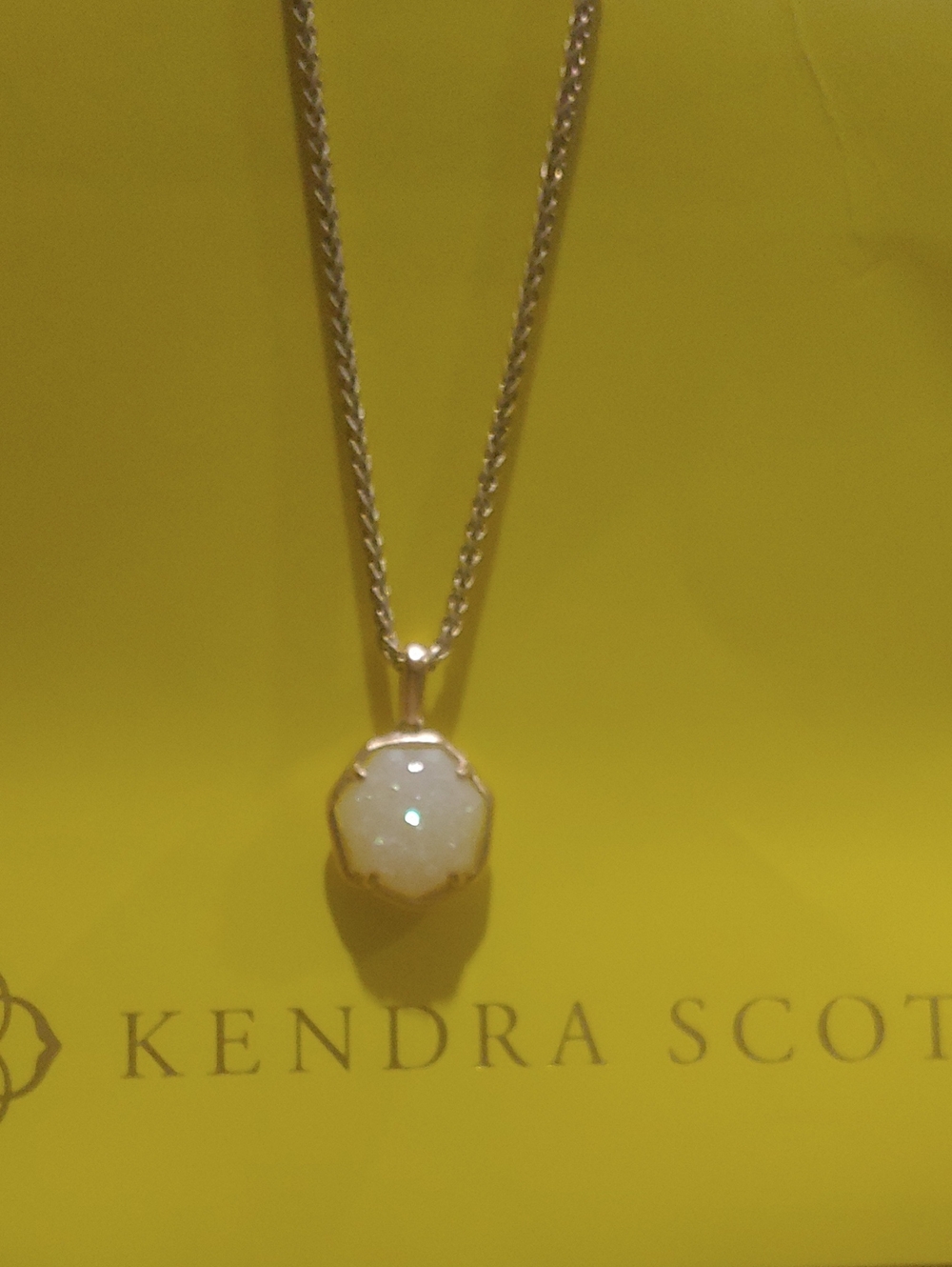 Kendra Scott Drusy Pendant Necklace